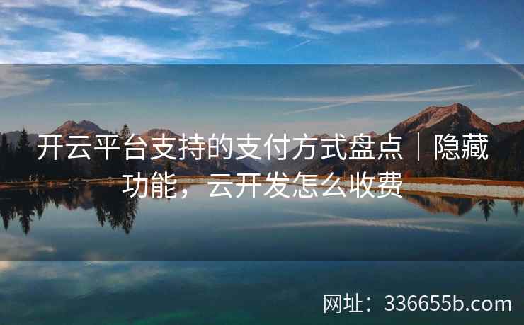 开云平台支持的支付方式盘点|隐藏功能,云开发怎么收费 开云平台支持的支付方式盘点|隐藏功能,云开发怎么收费